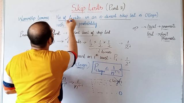 11.2 Skip List | Time and Space Complexity Computation | Part 2 | Probability Analysis смотреть онлайн