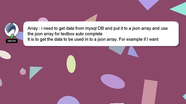 Array : i need to get data from mysql DB and put it to a json array and use the json array for text смотреть онлайн