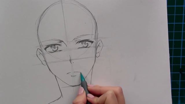How to Draw and Color a Manga male face! [Step-by-step] смотреть онлайн