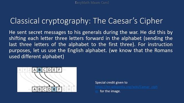 Cryptography: The Caesar's Cipher смотреть онлайн