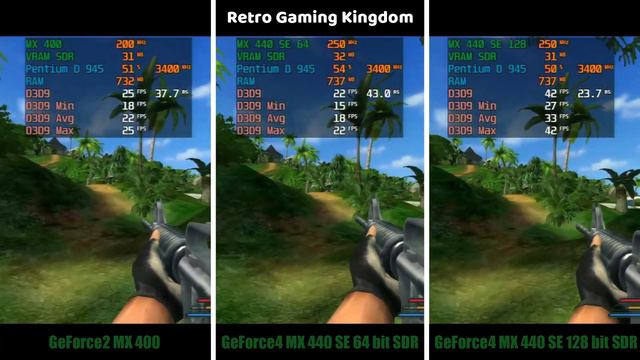 GeForce2 MX 400 Vs GeForce4 MX 440 SE SDR Test In 11 Games (Capture Card)