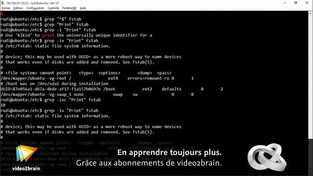 Tutoriel Linux : Effectuer une recherche de contenu avec grep | video2brain.com смотреть онлайн