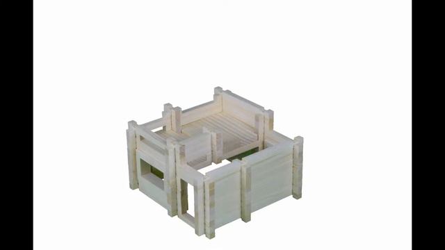 деревянный конструктор Разборный домик №4 смотреть онлайн