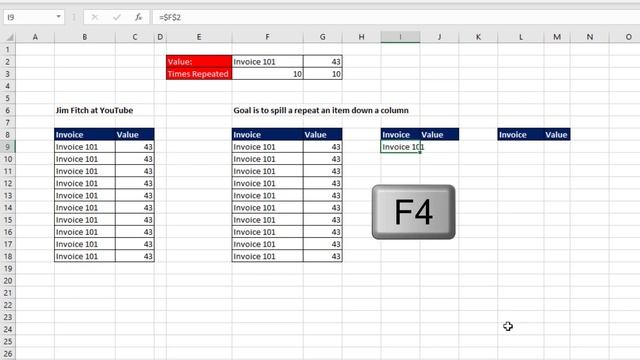 INDEX & SEQUENCE functions to Spill a Constant Value Down Column. Excel Magic Trick 1718 смотреть онлайн