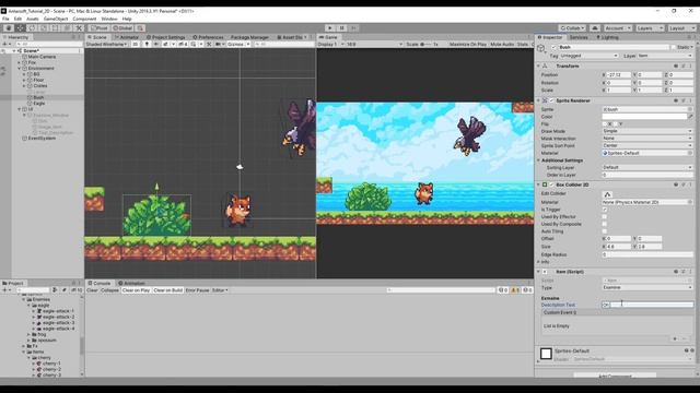 Unity 2D Platformer Tutorial 16 - Custom Event Trigger смотреть онлайн