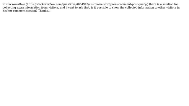 Wordpress: show the meta values to visitors that collected via coment form смотреть онлайн
