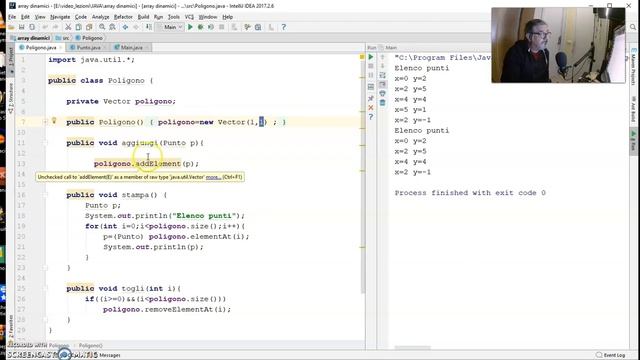 JAVA - Array dinamici - Classe Vector смотреть онлайн