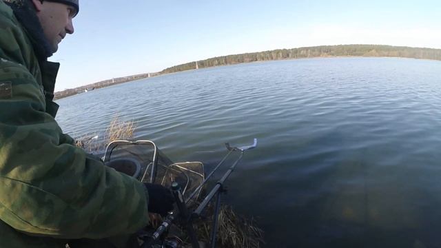 Подлещик ранней весной или рыбалка на фидер на Яченском водохранилище в марте 2020 смотреть онлайн