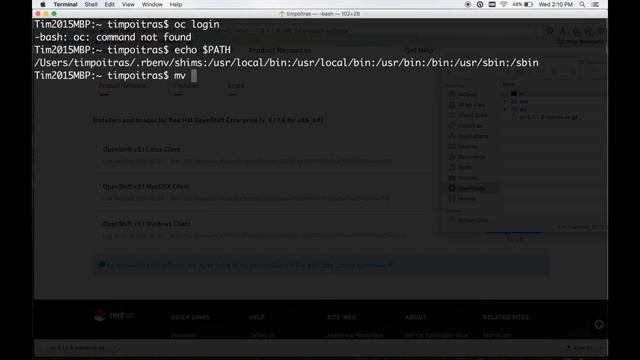 OpenShift - Installing the CLI for Mac смотреть онлайн