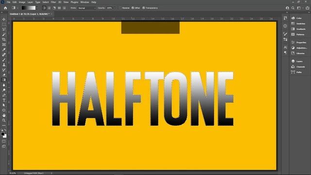 How to make Halftone Text Effect in Adobe Photoshop | Urdu / Hindi | смотреть онлайн
