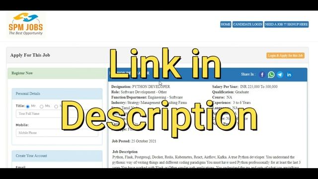 SPM JOBS - PYTHON DEVELOPER смотреть онлайн