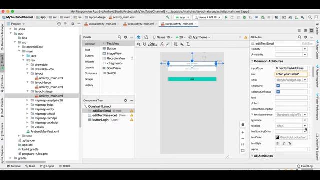 تقنية وحل مشكلة تصميم واجهة تطبيق اندرويد متناسقة مع معظم الاجهزة смотреть онлайн