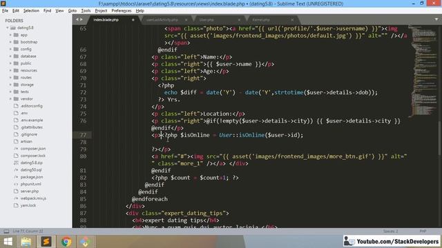 #62 Dating/Social Networking Website in Laravel 5.8 | User is Online or Offline смотреть онлайн