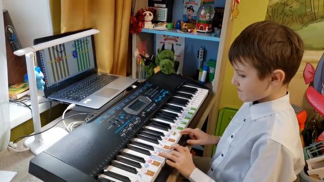 SOFT MOZART Winter Recital 2023-2024 Dima (8) Plays Folklore: Hey, Diddle Diddle