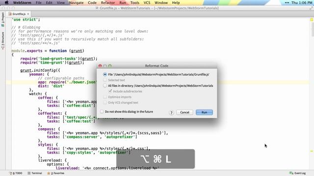 Code Formatting - WebStorm Video Tutorial смотреть онлайн