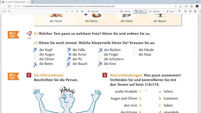 Studio 21| Lektion 12 Körper und Gesundheit hören| Learn german with Gyanshala in hindi смотреть онлайн