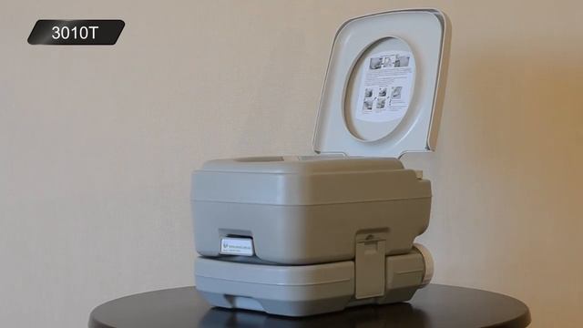 Биотуалет с поршневым смывом 10 литров. смотреть онлайн