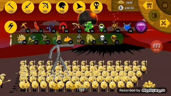 300 Golden Spearton VS Final Boss Giant Stick War Legacy