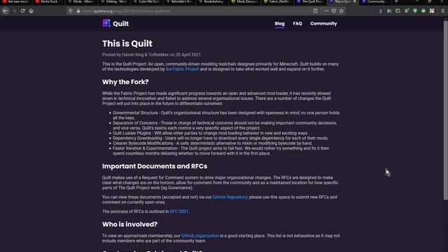 What Is Quilt (A new modloader we may see. Has potential, but I'm not sure about it) смотреть онлайн