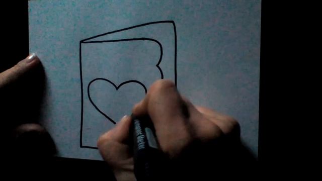 Как нарисовать открытку - How to draw a postcard - Cómo dibujar una postal смотреть онлайн