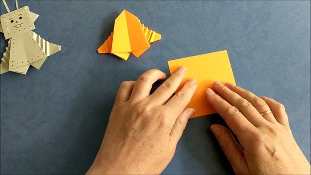 Как сделать робота оригами из бумаги. Origami Paper Toy. Paper Robot