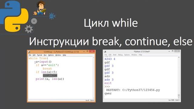 8 кл. Управление циклом break смотреть онлайн