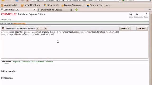 Ejemplo de querys en Oracle смотреть онлайн