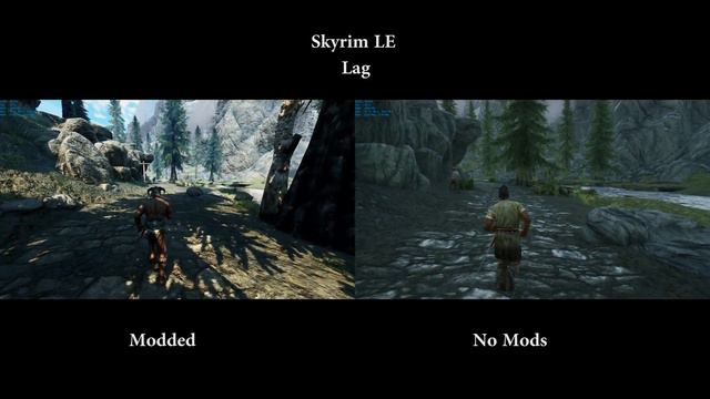 Skyrim LE vs SSE Lag (Stutter) Comparison | 4k Ultra смотреть онлайн