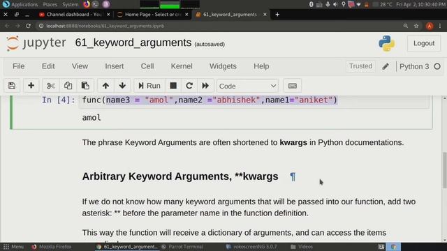 #61 Keyword Arguments And Arbitrary Keyword Arguments In Functions In Python | Tech Blooded смотреть онлайн