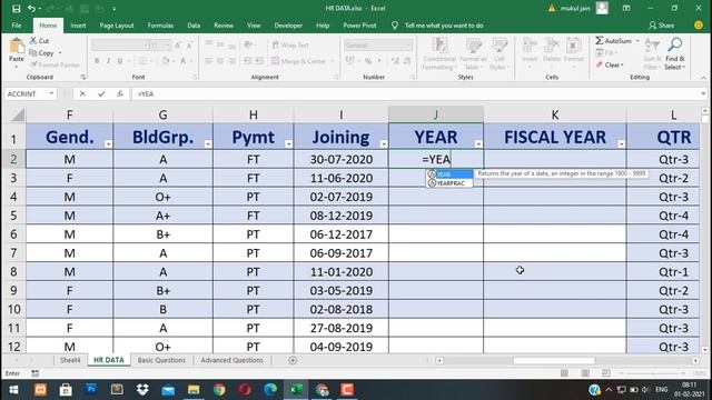 How to change date to fiscal (financial ) year смотреть онлайн