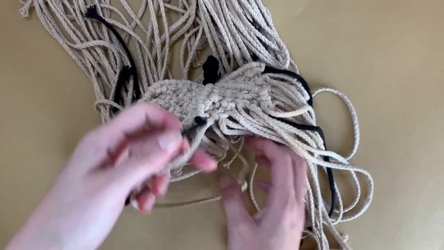 DIY Macrame Pumpkin. Halloween Craft Decor Tutorial смотреть онлайн