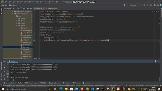 Create ai based chat bot in python in tamil | Ai based chatbot in tamil | chatbot in tamil |Chat bo смотреть онлайн