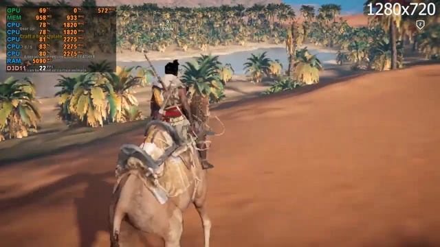 AMD Ryzen 3 2200U Vega 3 - Assassins Creed Origins - ASUS X505ZA смотреть онлайн