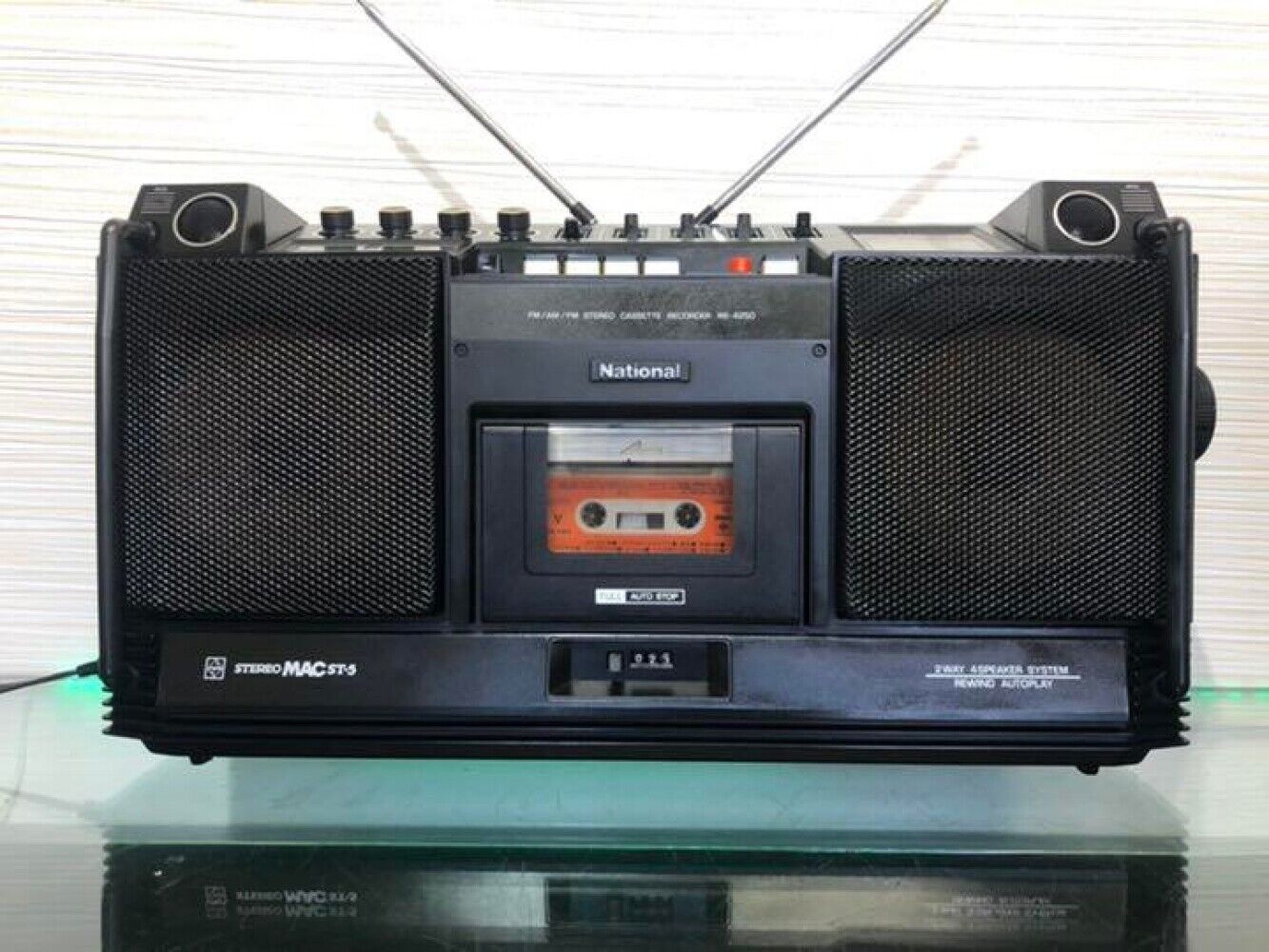 National Panasonic Cassette Radio Boom Box Stereo Mac ST5 RS-4250- 1977  ГОД- ЯПОНИЯ.