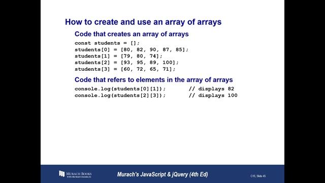 Murach - JavaScript - Chapter15 - Part02 - PPTs смотреть онлайн