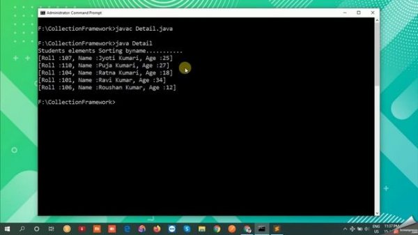 #1.9 Java Collections Framework in Hindi | Java ArrayList of Object Sort  Example(using Comparator)