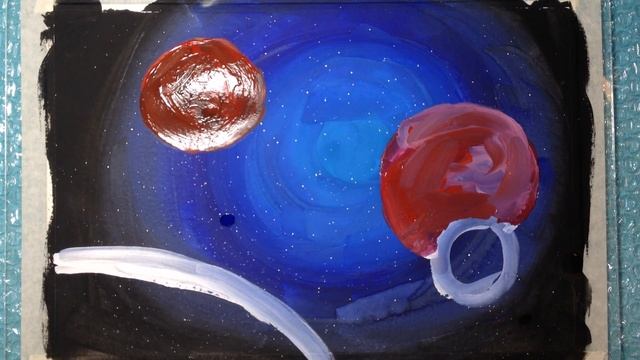 Как нарисовать ПЛАНЕТЫ / How to paint PLANETS - Простое рисование гуашью, акварелью (Easy painting) смотреть онлайн