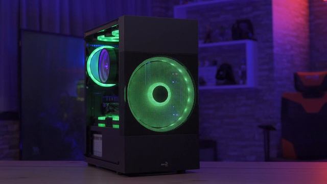 AeroCool Atomic Lite Mini Tower Case - Lighting modes смотреть онлайн