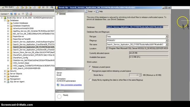 Shrink A SQL Server Log File смотреть онлайн
