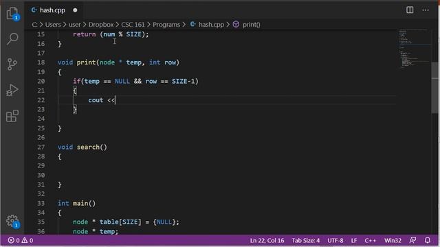 CSC 161 - Hash Table Coding смотреть онлайн
