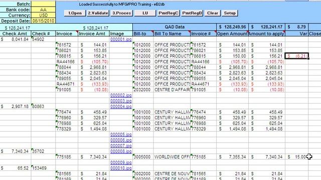 QAD Cash application from Excel - 32Soft смотреть онлайн