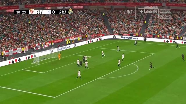 SEVILLA vs. REAL MADRID [1-2] MATCH HIGHLIGHTS | VideoGame Simulation & Recreation смотреть онлайн