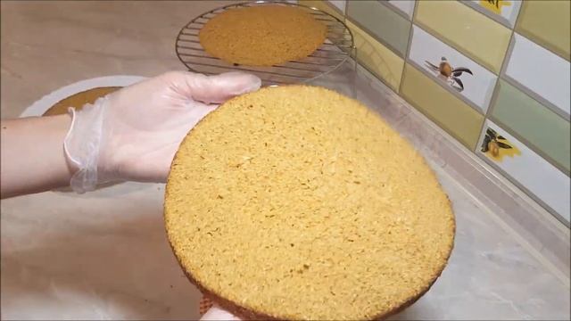 Морковный торт с апельсиновым конфитюром! Низкокалорийный!!! (пп рецепт)