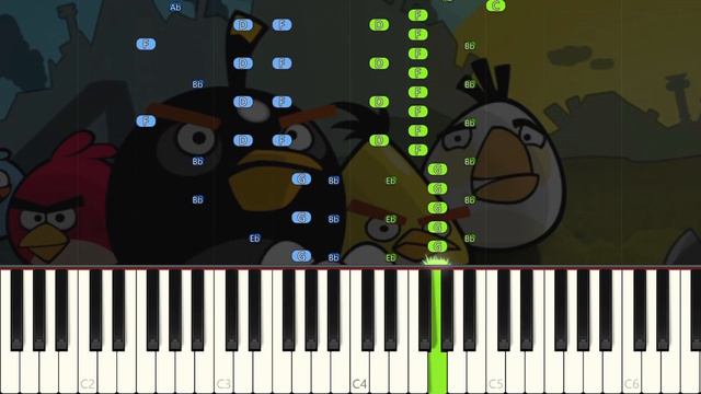 Bad Piggies Theme - Piano Tutorial смотреть онлайн