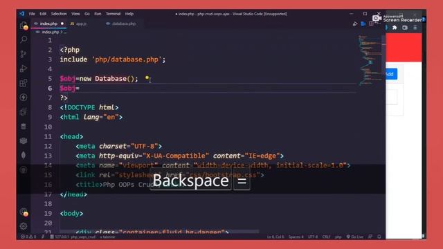 #1 PHP OOPS Crud | insert data in database with ajax смотреть онлайн