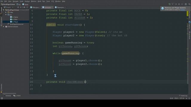 Java Tutorial - Rock, Paper, Scissor [with Bot] смотреть онлайн
