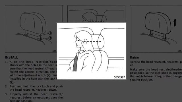 2017 Infiniti Q60 - Head Restraints And/or Headrests