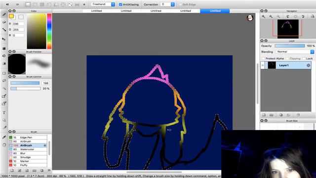 How to make a rainbow outline of your character on firealpaca смотреть онлайн