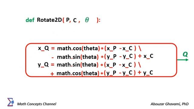 Find Rotation of a Point around another Point in 2D space in Python смотреть онлайн