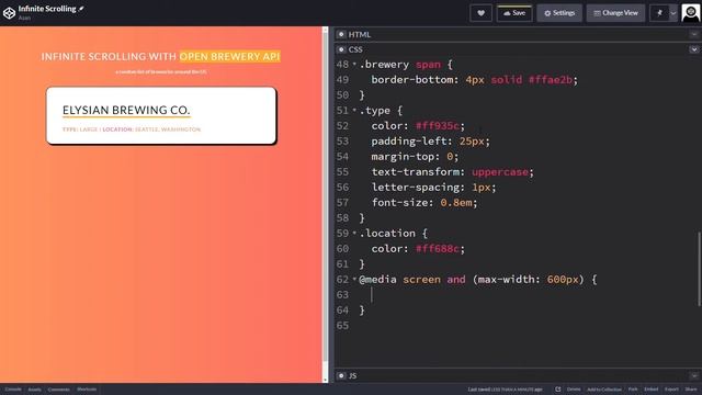 Infinite Scrolling | Using HTML & CSS , JS | 2020 смотреть онлайн